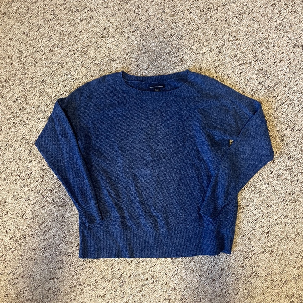 AE small blue sweater